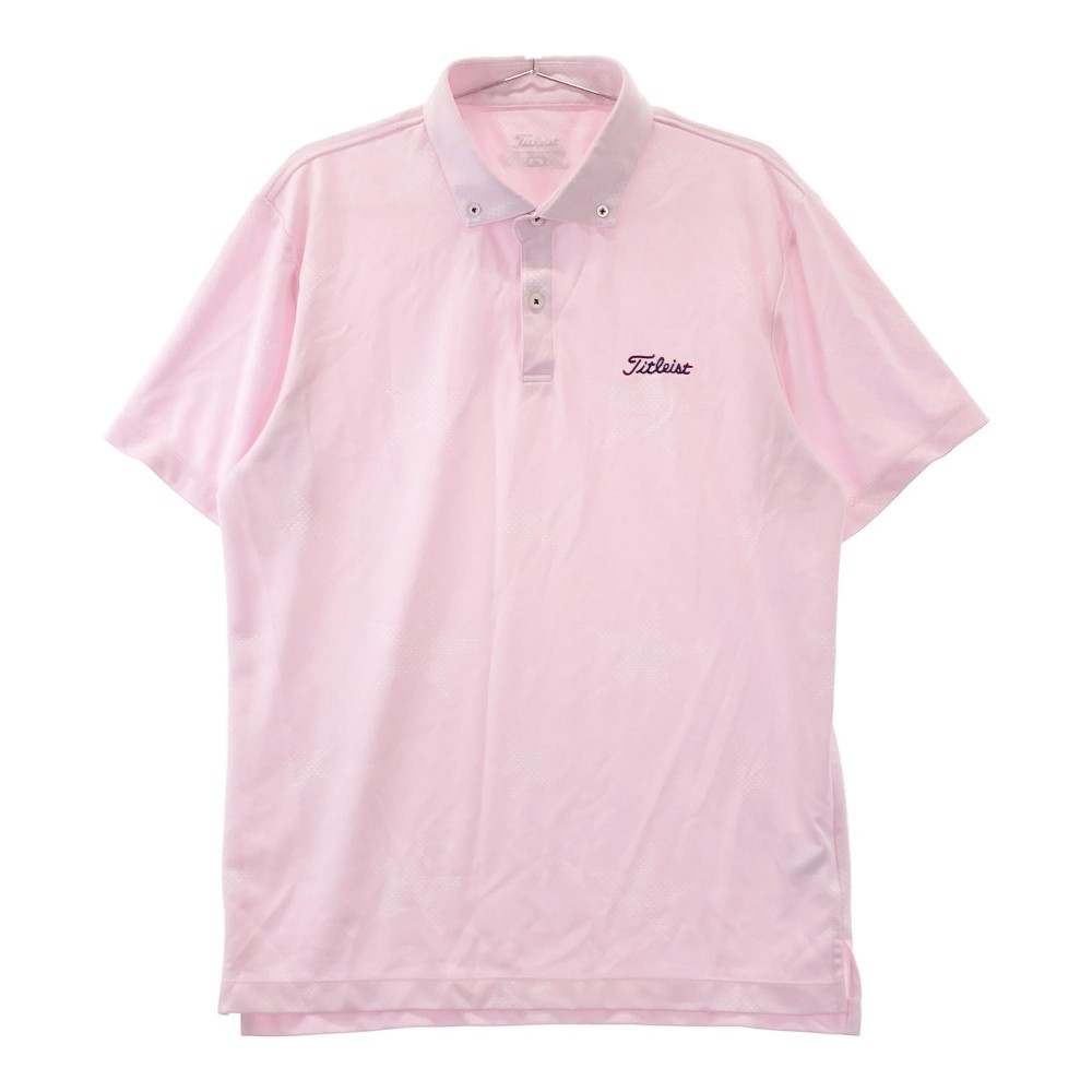 TITLEIST タイトリスト 半袖ポロシャツ ピンク系 LL 【中古】ゴルフウェア メンズ