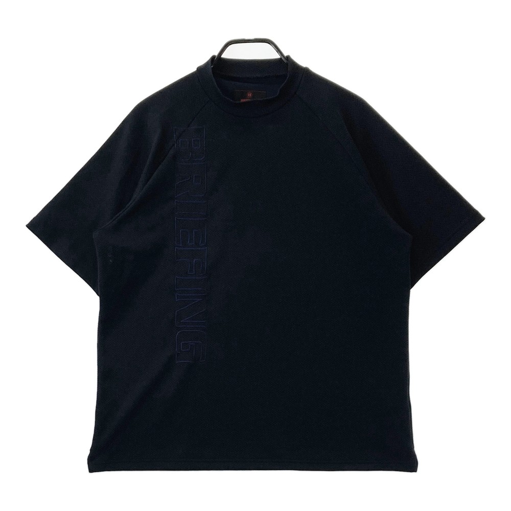 BRIEFING GOLF ブリーフィング 2024年 半袖モックネックTシャツ ネイビー系 M 【中古】ゴルフウェア メンズ