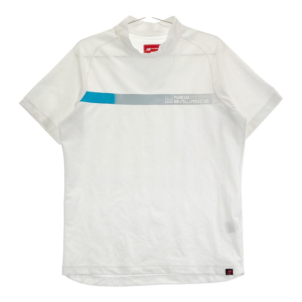 NEW BALANCE GOLF ニューバランス ハイネック 半袖Tシャツ ホワイト系 5 【中古】ゴルフウェア メンズ