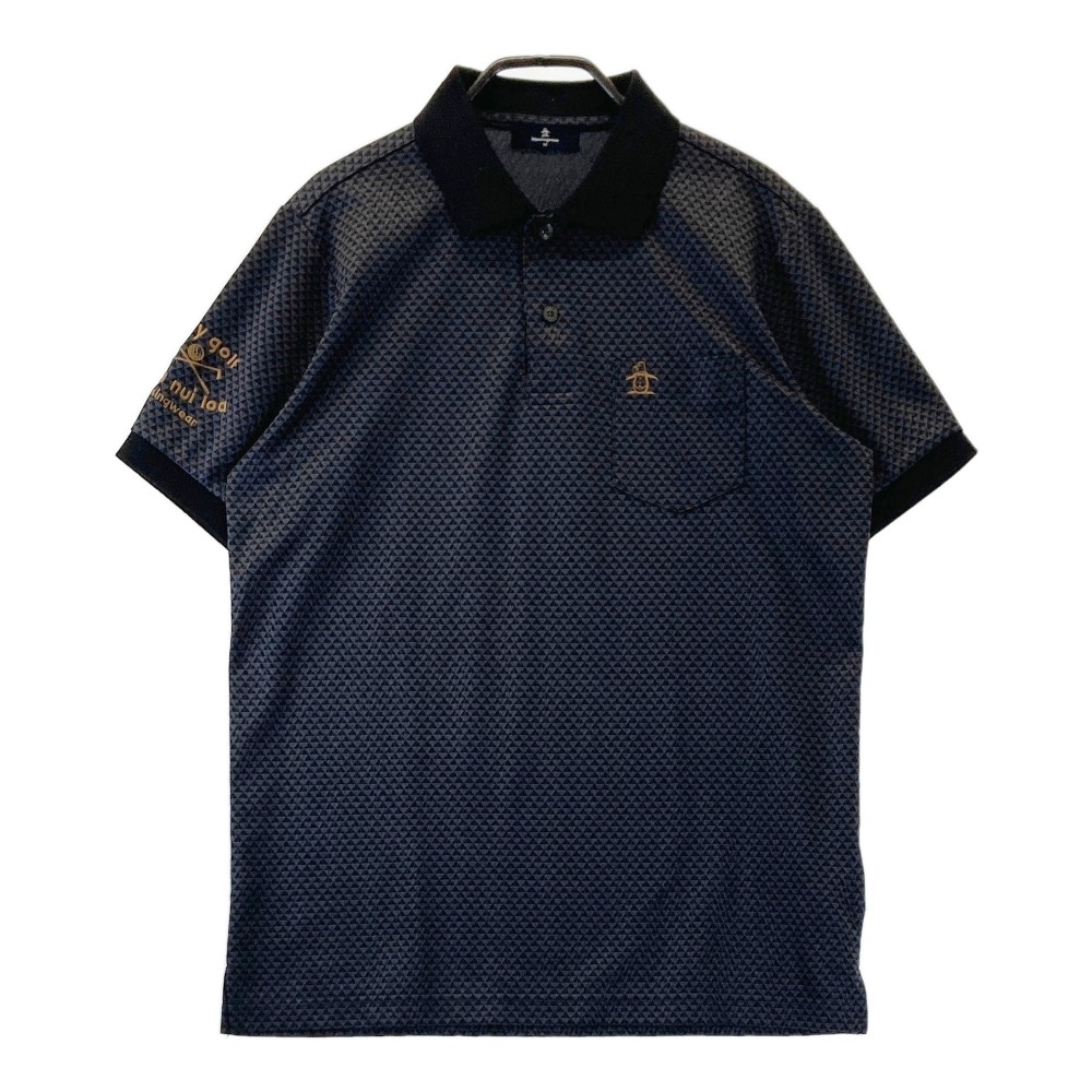 マンシングウェア　ポロシャツ　M マンシングウェア Munsingwear 吸汗速乾 衿ロゴジャガード半袖