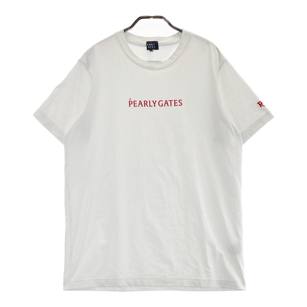サイズ：4 PEARLY GATES パーリーゲイツ  半袖Tシャツ プリント  グレー系 [240101496209] ゴルフウェア メンズ ストスト 楽天市場】PEARLY GATES パーリーゲイツ 半袖Tシャツ プリント