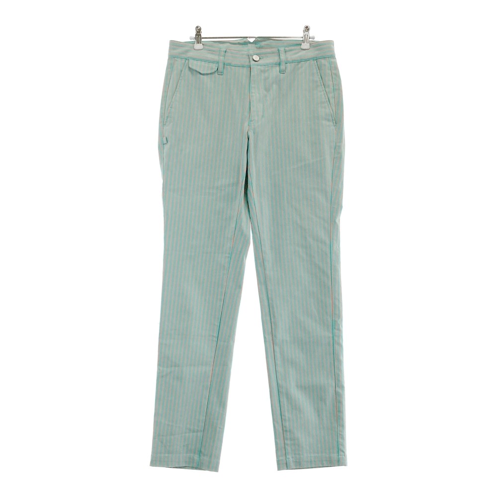 JACK BUNNY ジャックバニー ストレッチパンツ ストライプ柄 グリーン系 4 【中古】ゴルフウェア メンズ