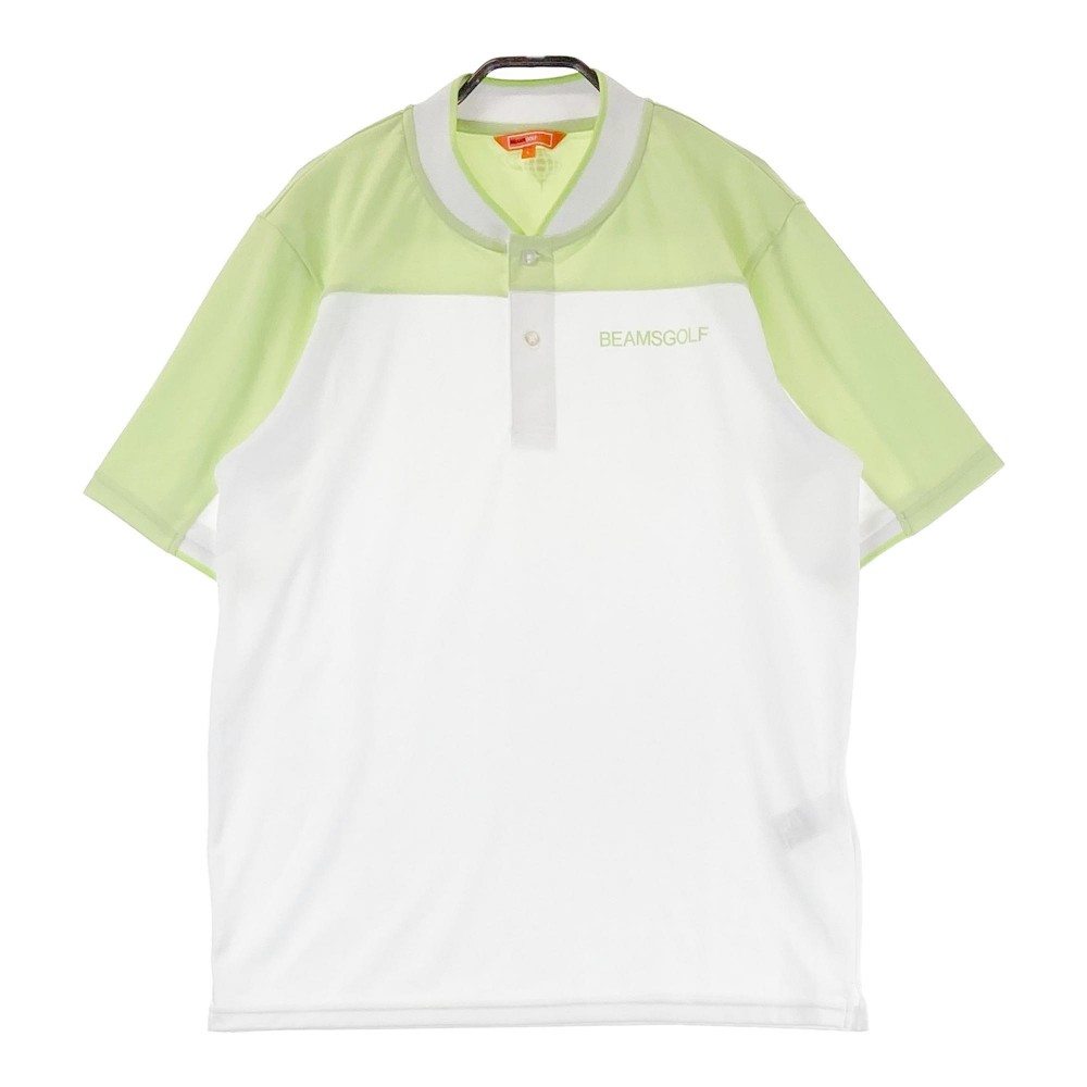 BEAMS GOLF ビームスゴルフ 2024年 半袖襟付きTシャツ ホワイト系 L 【中古】ゴルフウェア メンズ