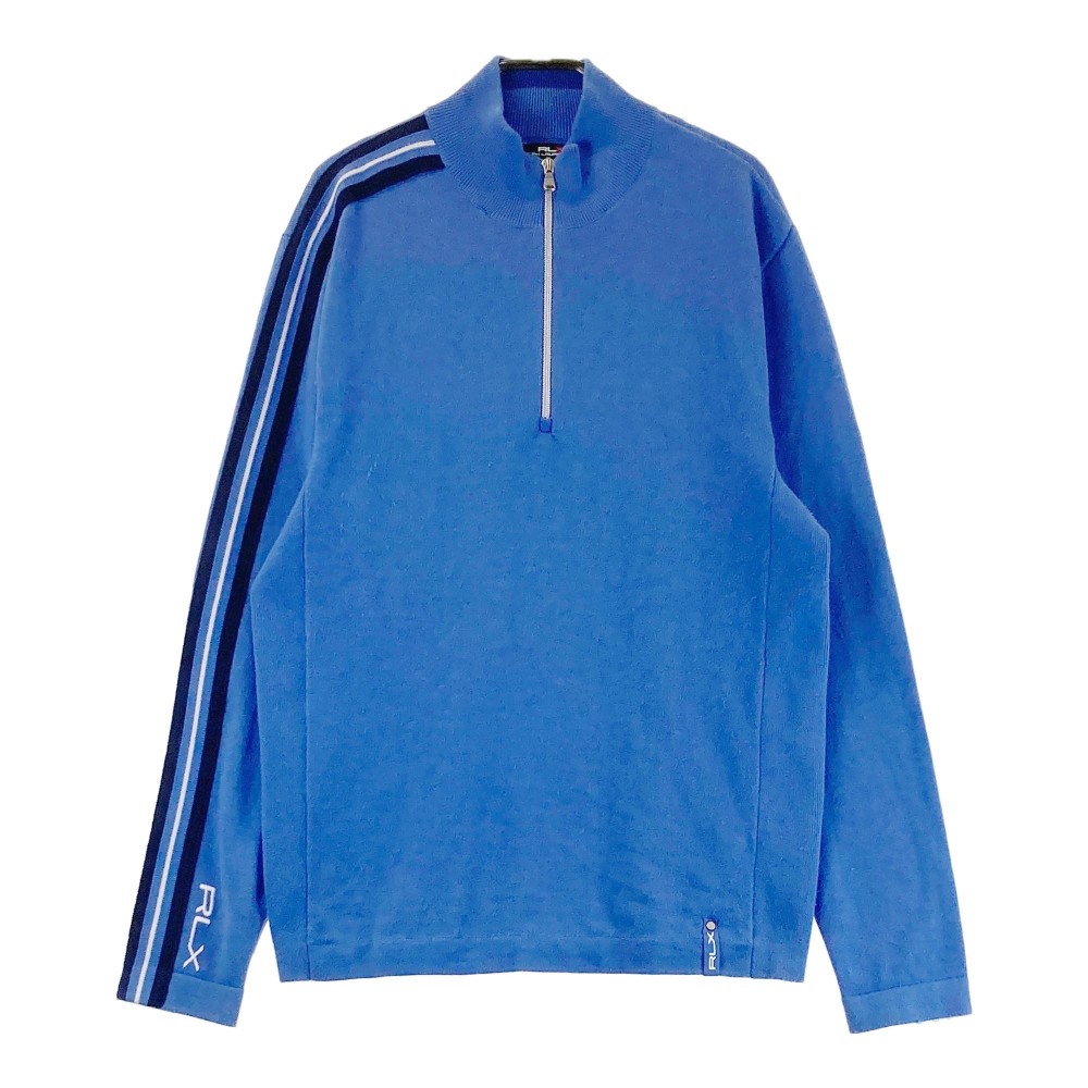 RLX ラルフローレン ハーフジップ ニット セーター ブルー系 XS ゴルフ