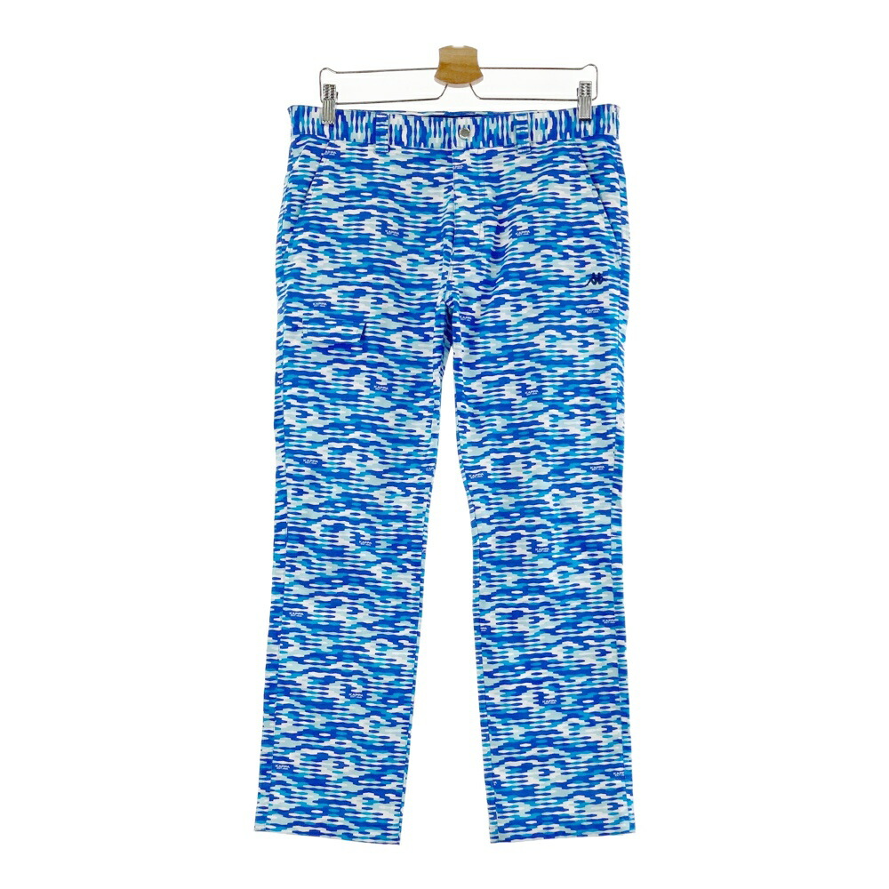 KAPPA GOLF カッパゴルフ ストレッチ ロングパンツ 総柄 ブルー系 82 【中古】ゴルフウェア メンズ 4,382円