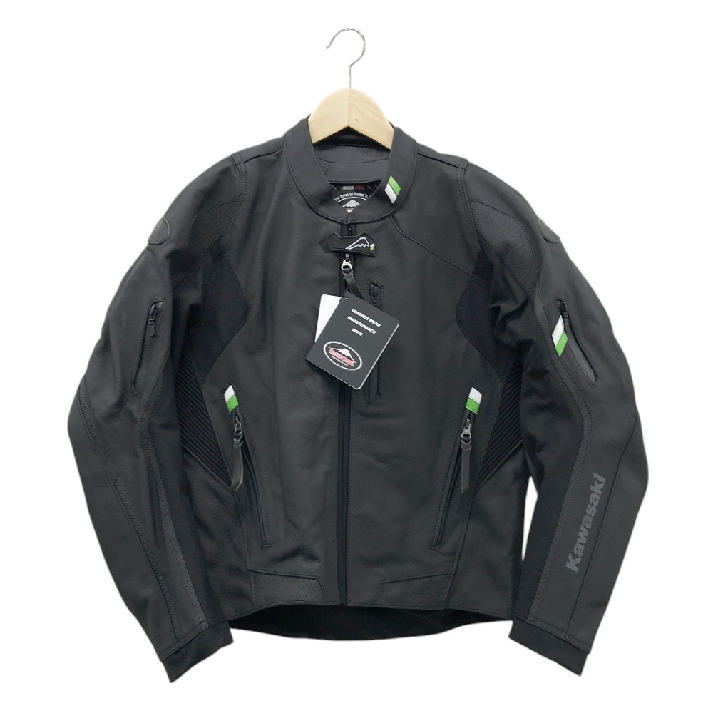 KUSHITANI レザーライディングジャケット Lサイズ ブラック 新品級 KUSHITANI クシタニ スクリプトジャケット レザージャケット L