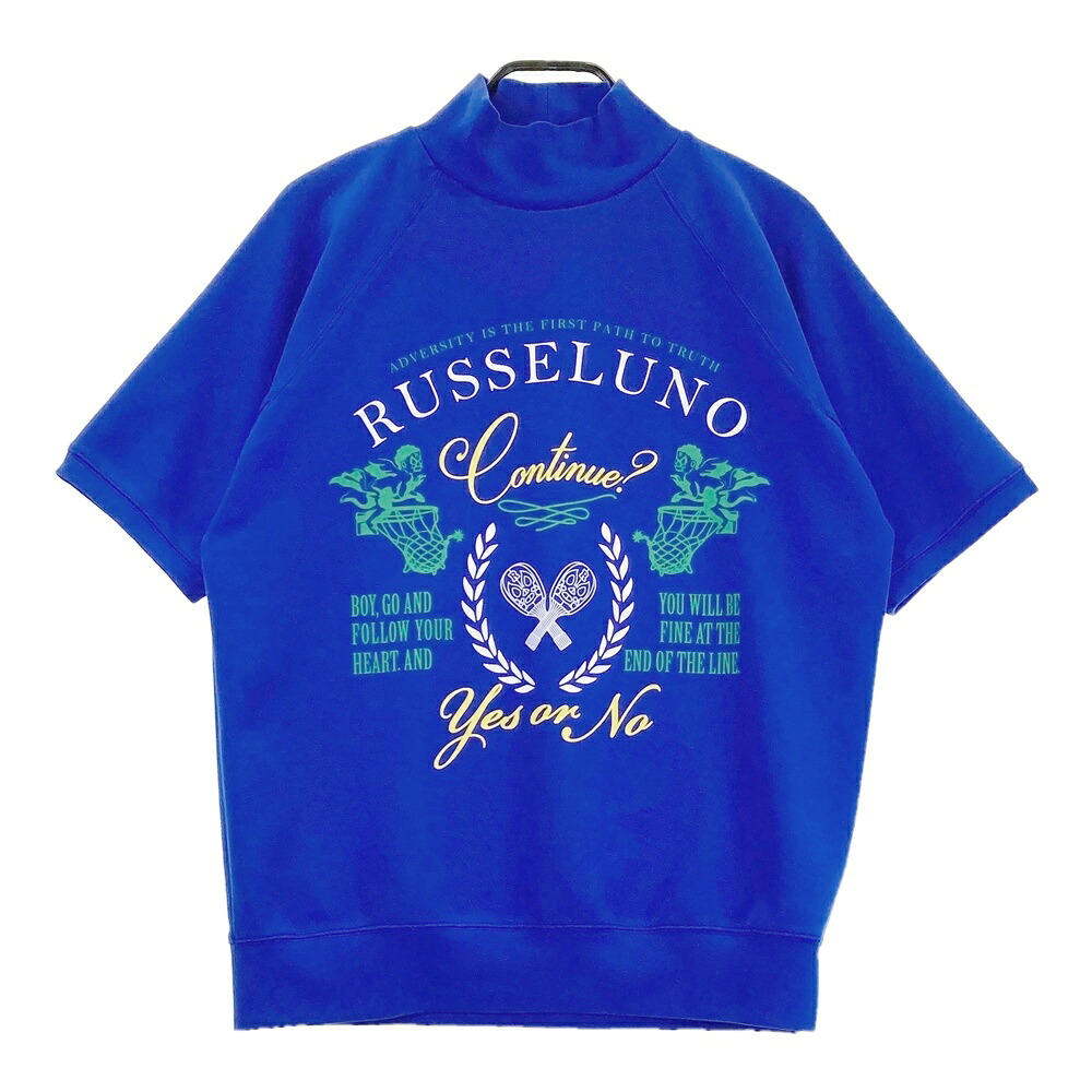 RUSSELUNO ラッセルノ スウェット 半袖トレーナー 天使ルチャ ブルー系 5 【中古】ゴルフウェア メンズ｜中古ゴルフウェア通販STST