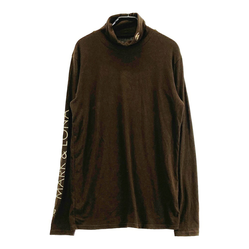 MARK&LONA マークアンドロナ タートルネック長袖Tシャツ ブラウン系 48 【中古】ゴルフウェア メンズ