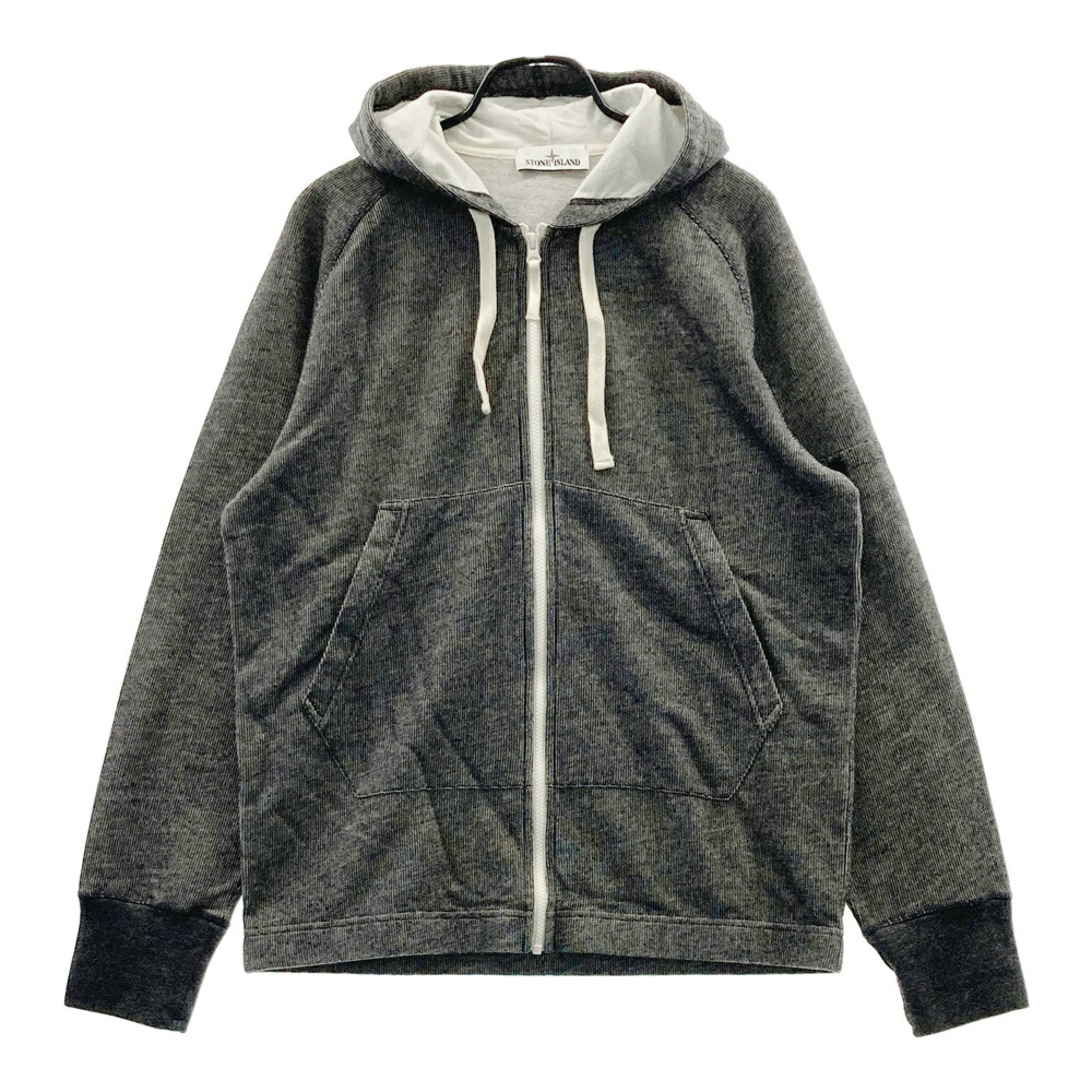 stone  ジップアップスウェットシャツ Lサイズ Stone Island ジップアップ スウェットシャツ | ブラック