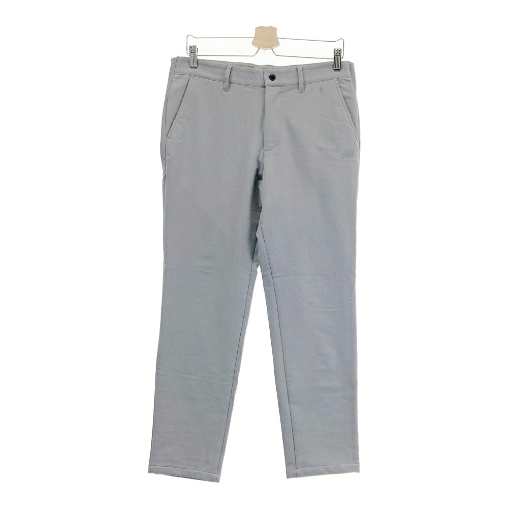NEW BALANCE GOLF ニューバランス 2023年モデル 裏起毛 ストレッチパンツ ドット柄 グレー系 4 【中古】ゴルフウェア メンズ