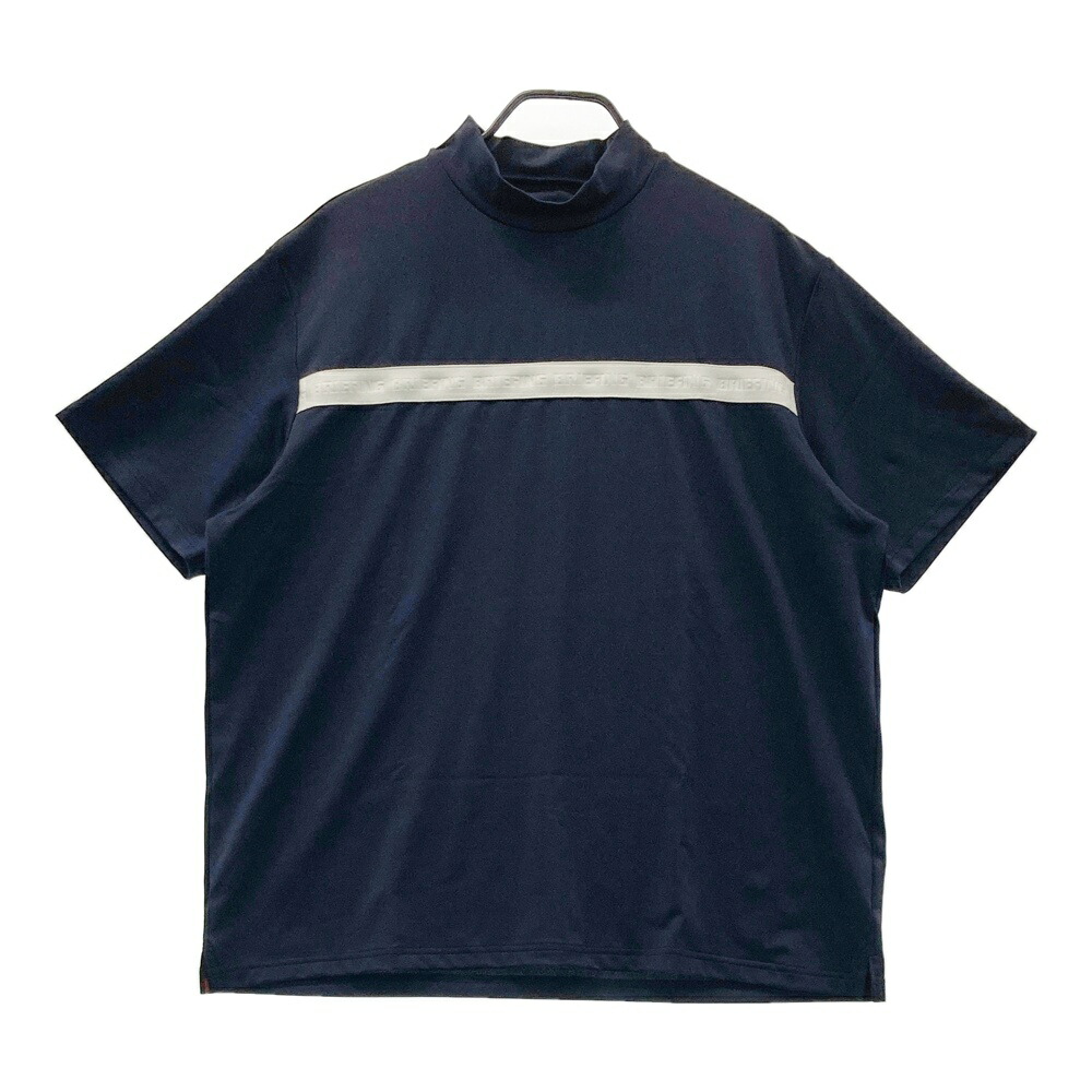 サイズ：M BRIEFING GOLF ブリーフィング 2023年モデル ハイネック 半袖Tシャツ  ブルー系 [240101473969] ゴルフウェア メンズ ストスト BRIEFING GOLF ブリーフィング 2023年モデル ハイネック 半袖T