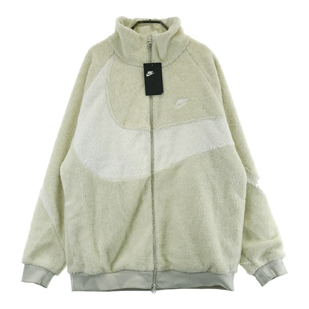 美品:NIKE ナイキ リバーシブルボンバージャケット ホワイト/ネイビーXXL 美品:NIKE ナイキ リバーシブルボンバージャケット ホワイト