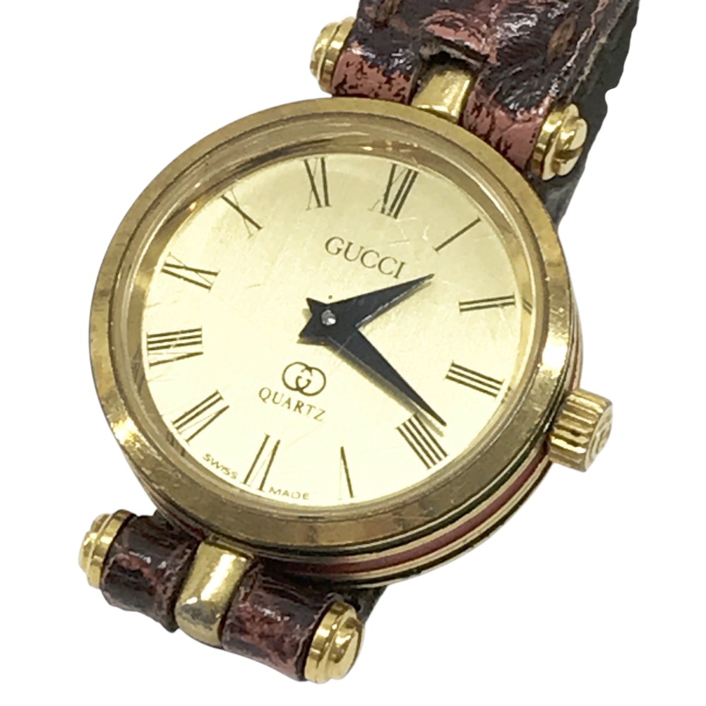 楽天市場】GUCCI グッチ ブラック文字盤 GGキャンバス SS