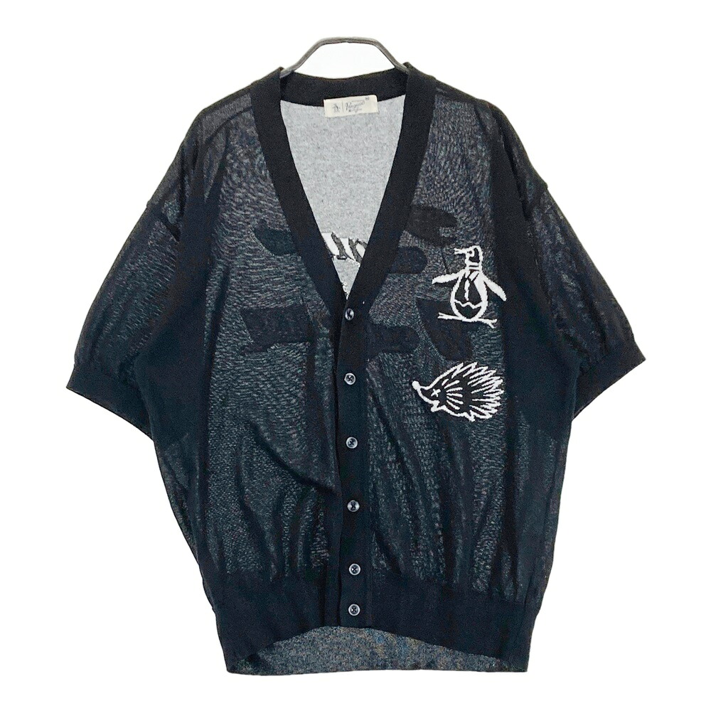 PENGUIN ペンギン by Munsing wear &times;Clubhaus 半袖 ニットカーディガン ブラック系 M 【中古】ゴルフウェア メンズ｜中古ゴルフウェア通販STST