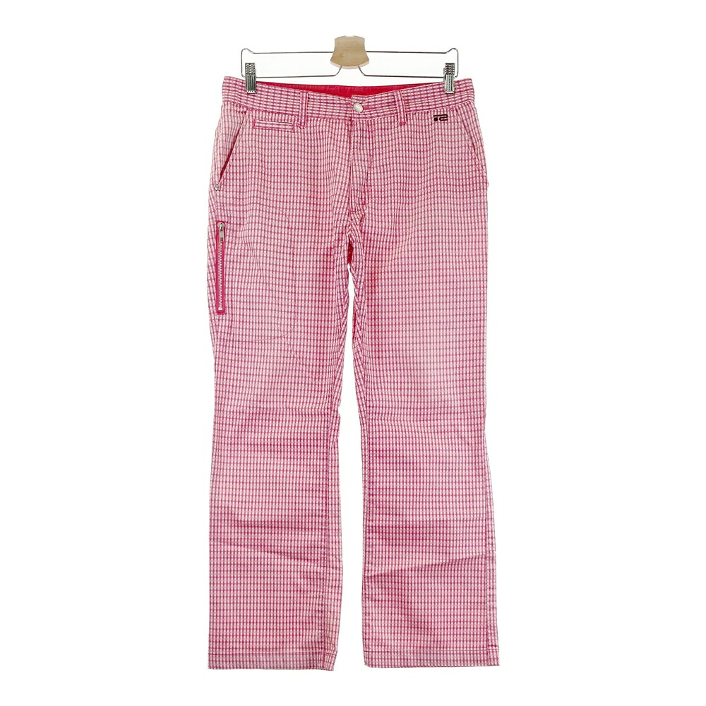 ROSASEN ロサーセン ロングパンツ チェック柄 ピンク系 82 【中古】ゴルフウェア メンズ