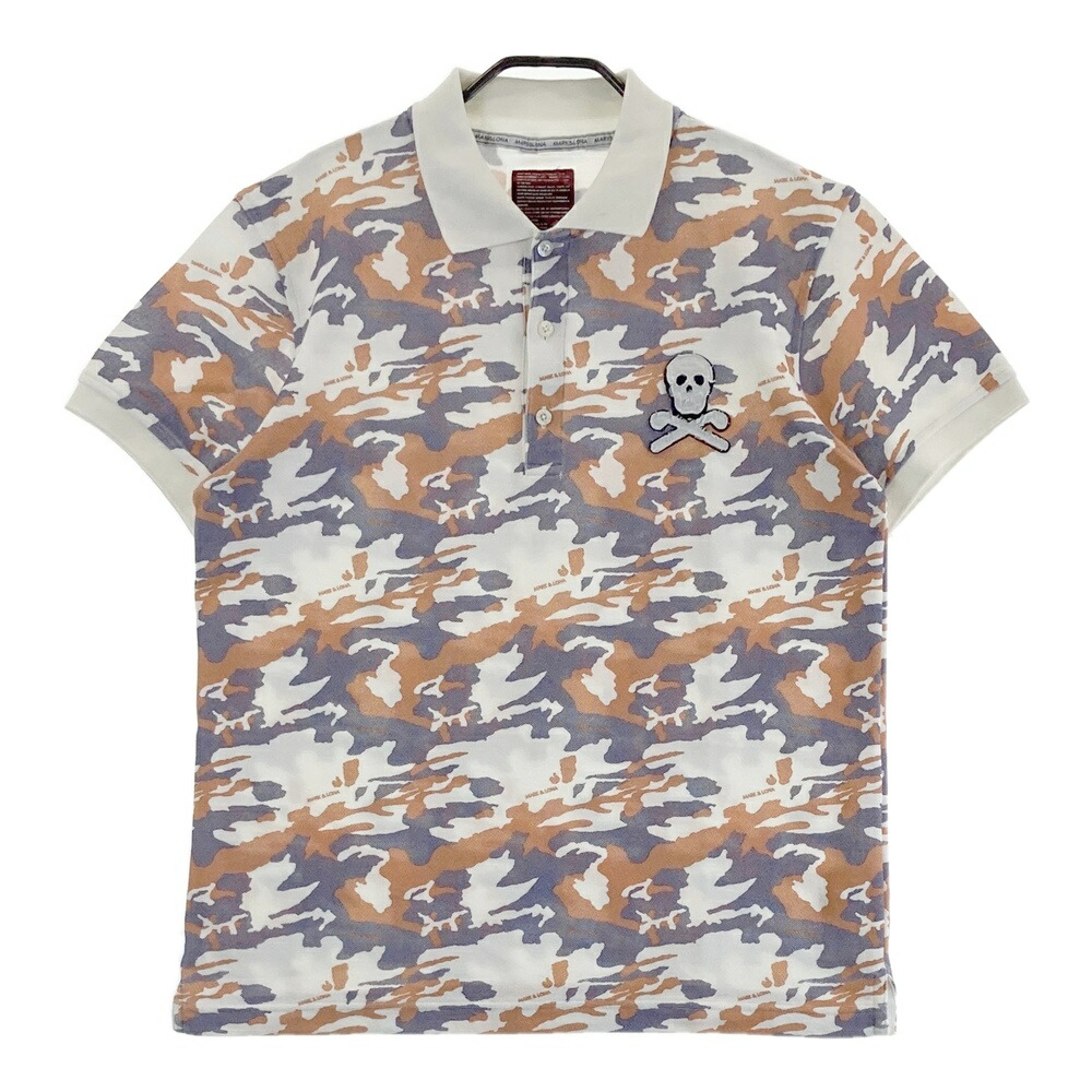 未使用に近い マークアンドロナ 半袖 ポロシャツ カモフラ スカル ロゴ 総柄 楽天市場】MARK&LONA マークアンドロナ 半袖 ポロシャツ カモフラ
