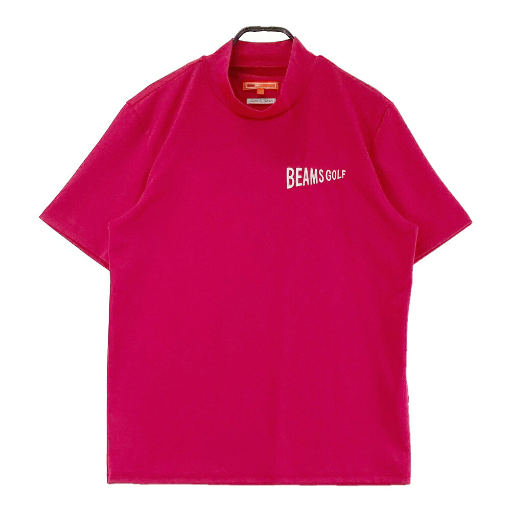 BEAMS GOLF ビームスゴルフ 2023年モデル ハイネック半袖Tシャツ レッド系 L 【中古】ゴルフウェア メンズ|中古ゴルフウェア通販STST