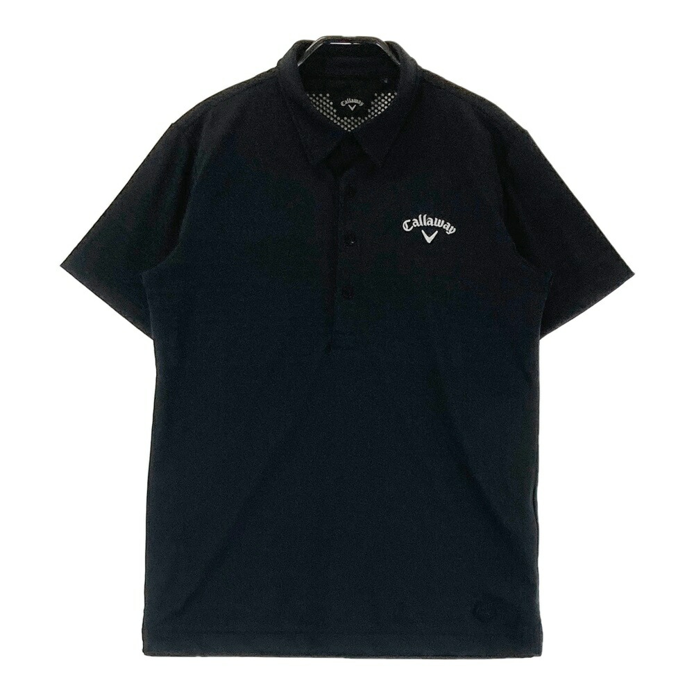 CALLAWAY キャロウェイ 半袖ポロシャツ ブラック系 M 【中古】ゴルフウェア メンズ