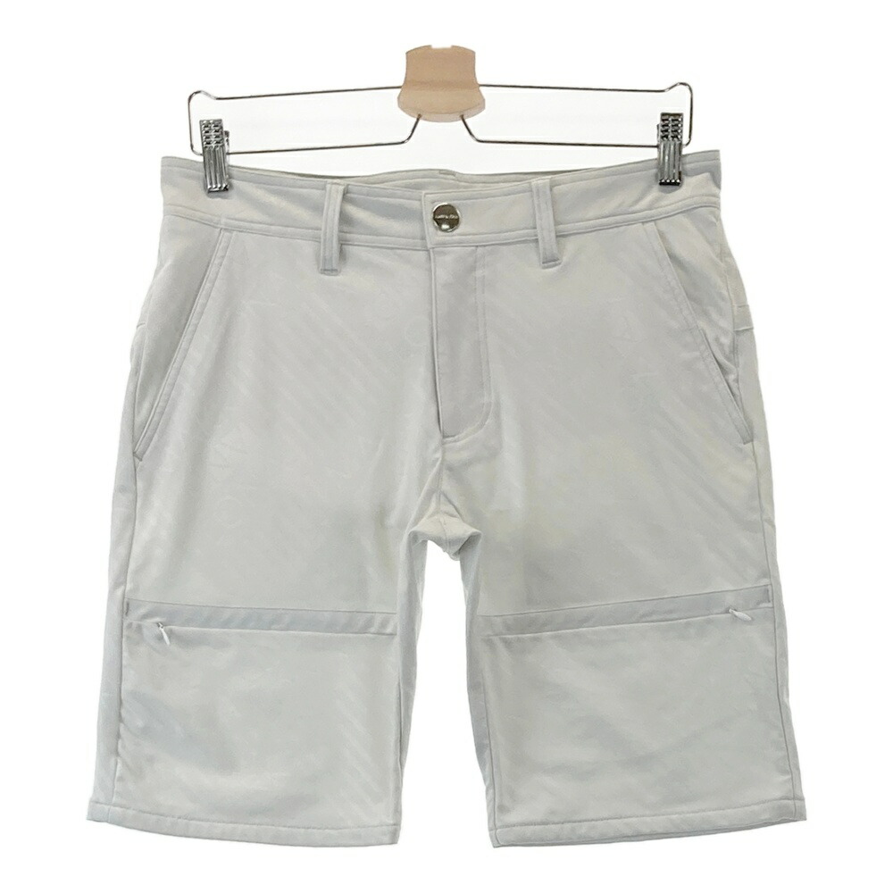 MARK&LONA マークアンドロナ ハーフパンツ 総柄 グレー系 M 【中古】ゴルフウェア メンズ