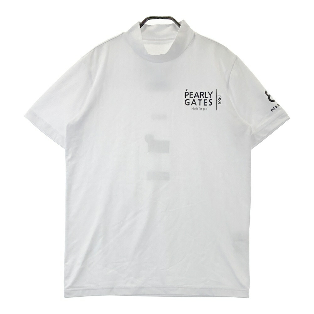 PEARLY GATES パーリーゲイツ 2025年モデル ハイネック半袖Tシャツ ホワイト系 5 【中古】ゴルフウェア メンズ