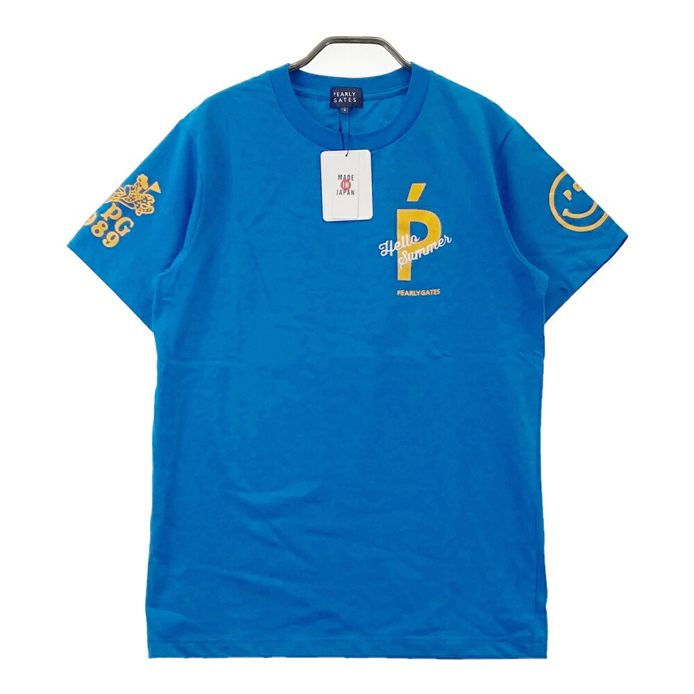 美品 PEARLY GATES パーリーゲイツ ニコちゃん スマイル Tシャツ 楽天市場】【超美品】パーリーゲイツ Tシャツ ピンク×黒 ニコ
