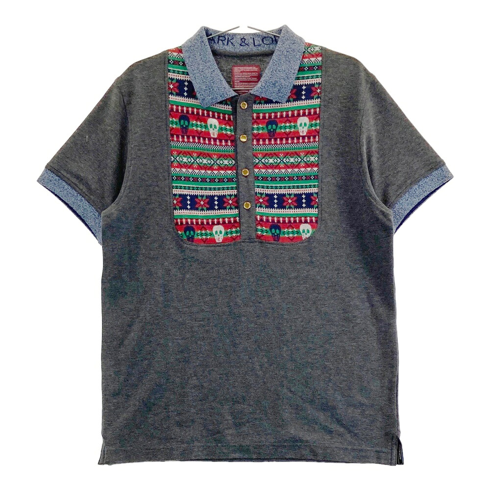 MARK&LONA マークアンドロナ 半袖ポロシャツ グレー系 サイズ表記なし 【中古】ゴルフウェア メンズ