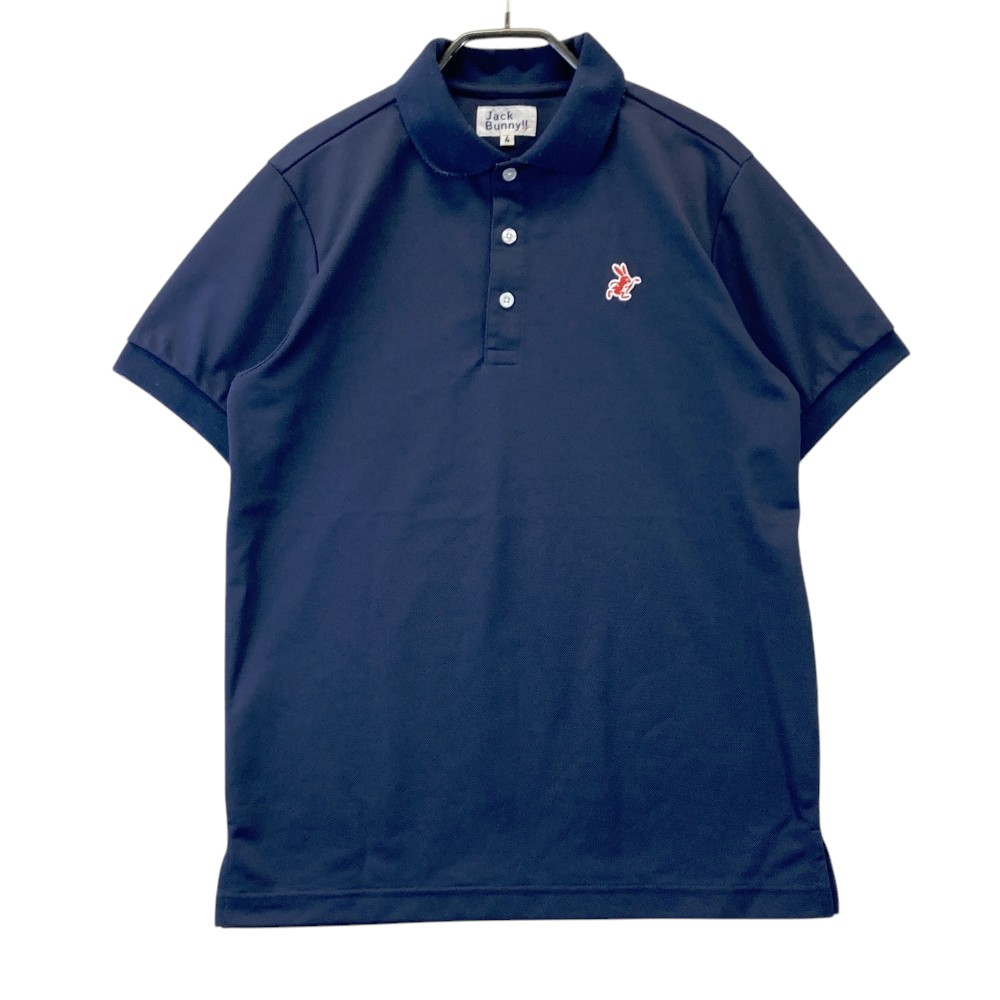 Jack Bunny!! ネイビー ポロシャツ Jack Bunny!! 【美品】ジャックバニー 半袖ポロシャツ ダーク