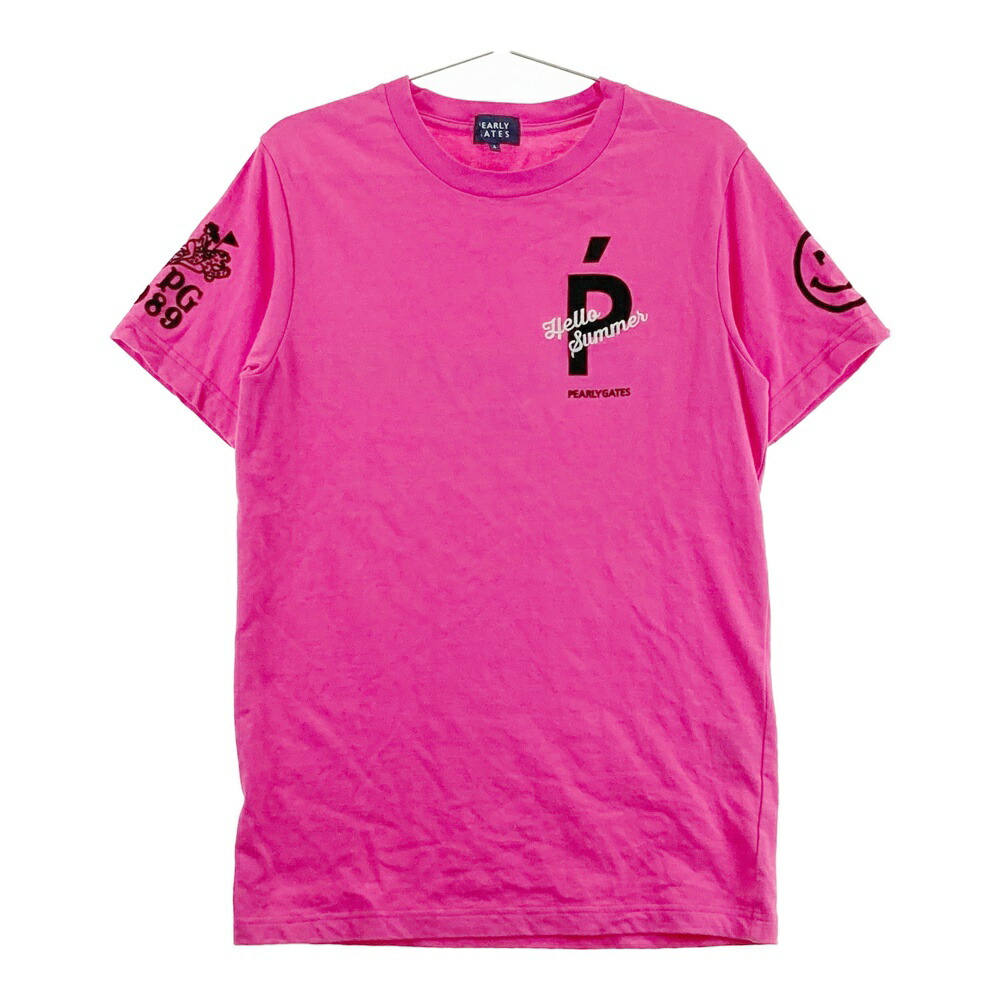 楽天市場】【超美品】パーリーゲイツ Tシャツ ピンク×黒 ニコ