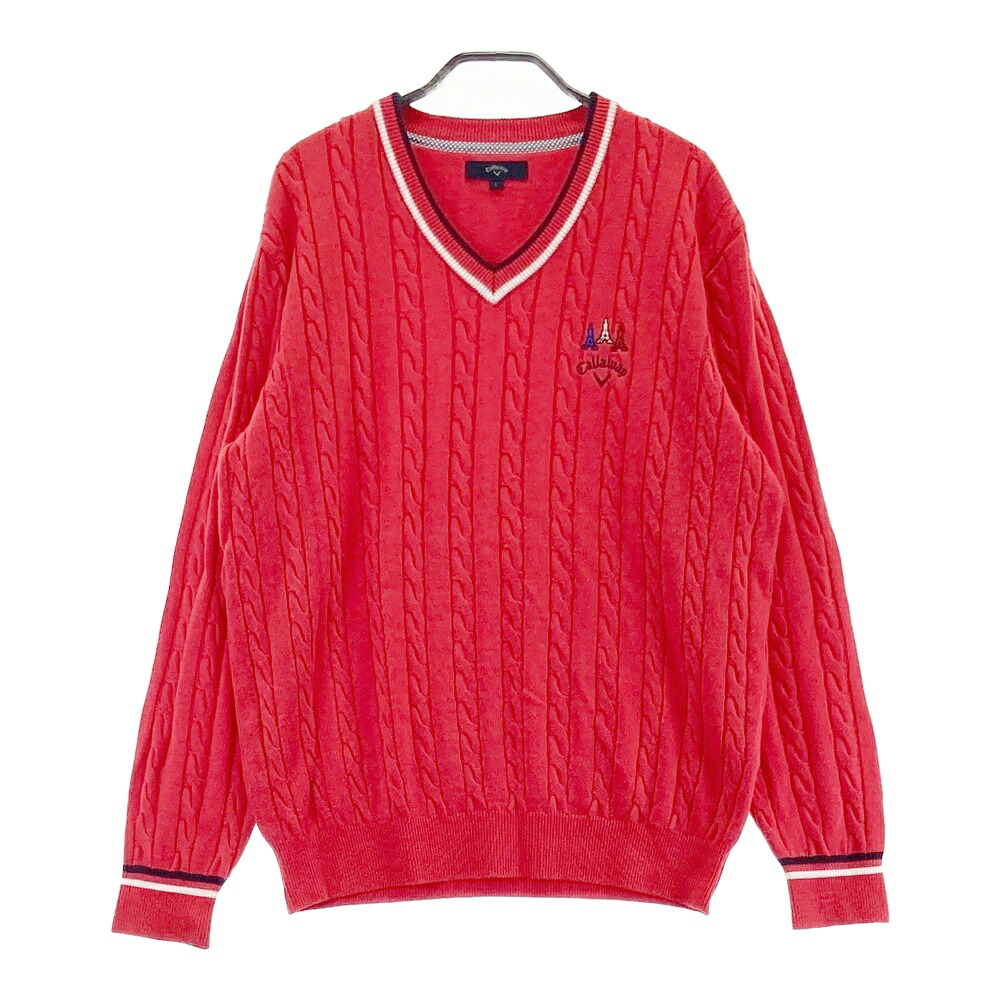 ⭐️新品未使用⭐️Callaway Vネックセーター LL ネイビー/ホワイト 楽天市場】Vネック（ブランドキャロウェイ）（セーター｜メンズウェア