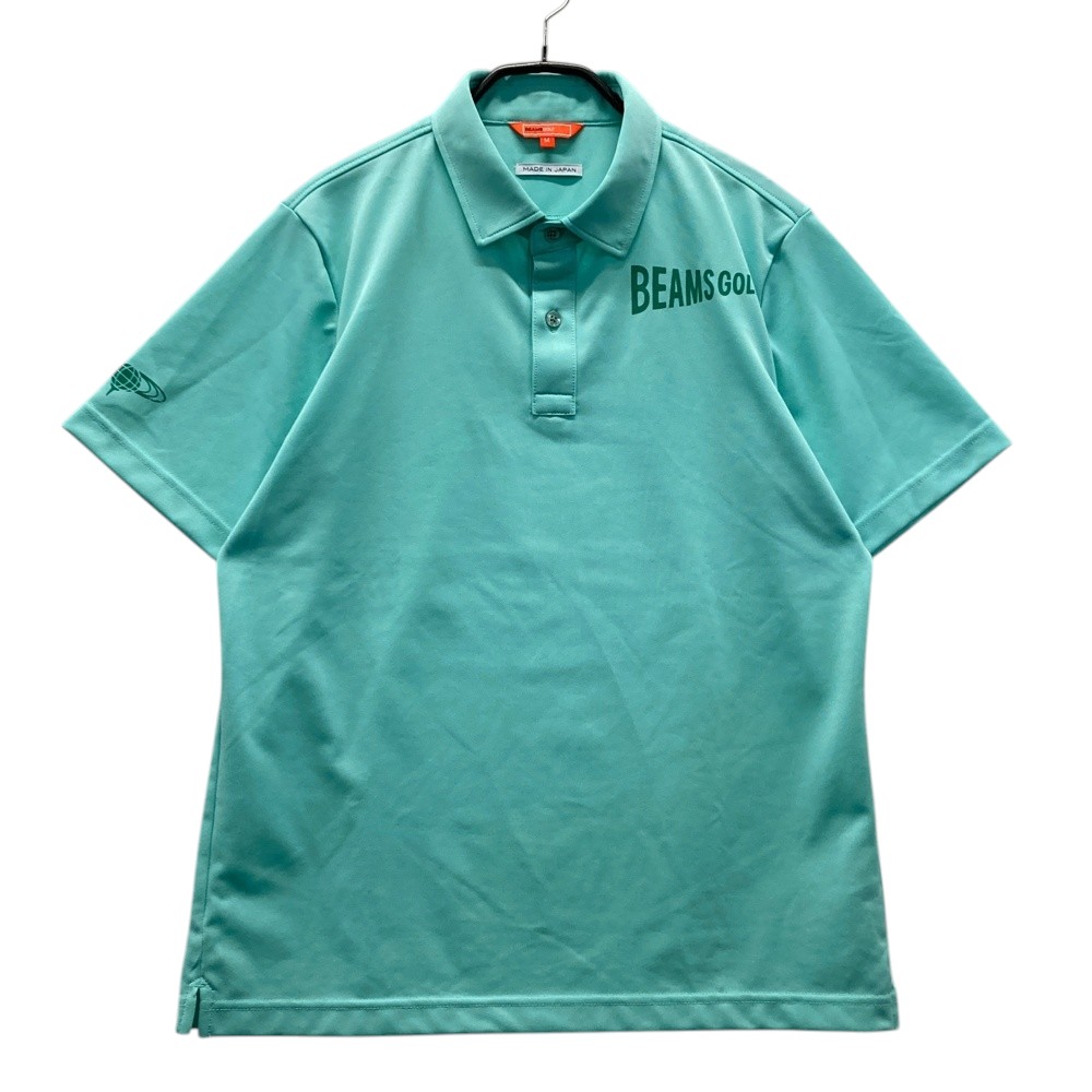 BEAMS GOLF ビームスゴルフ  半袖スポーツシャツ  青色系 M 【中古】ゴルフお召しもの メンズ ゴルフ-シャツ・ポロシャツ