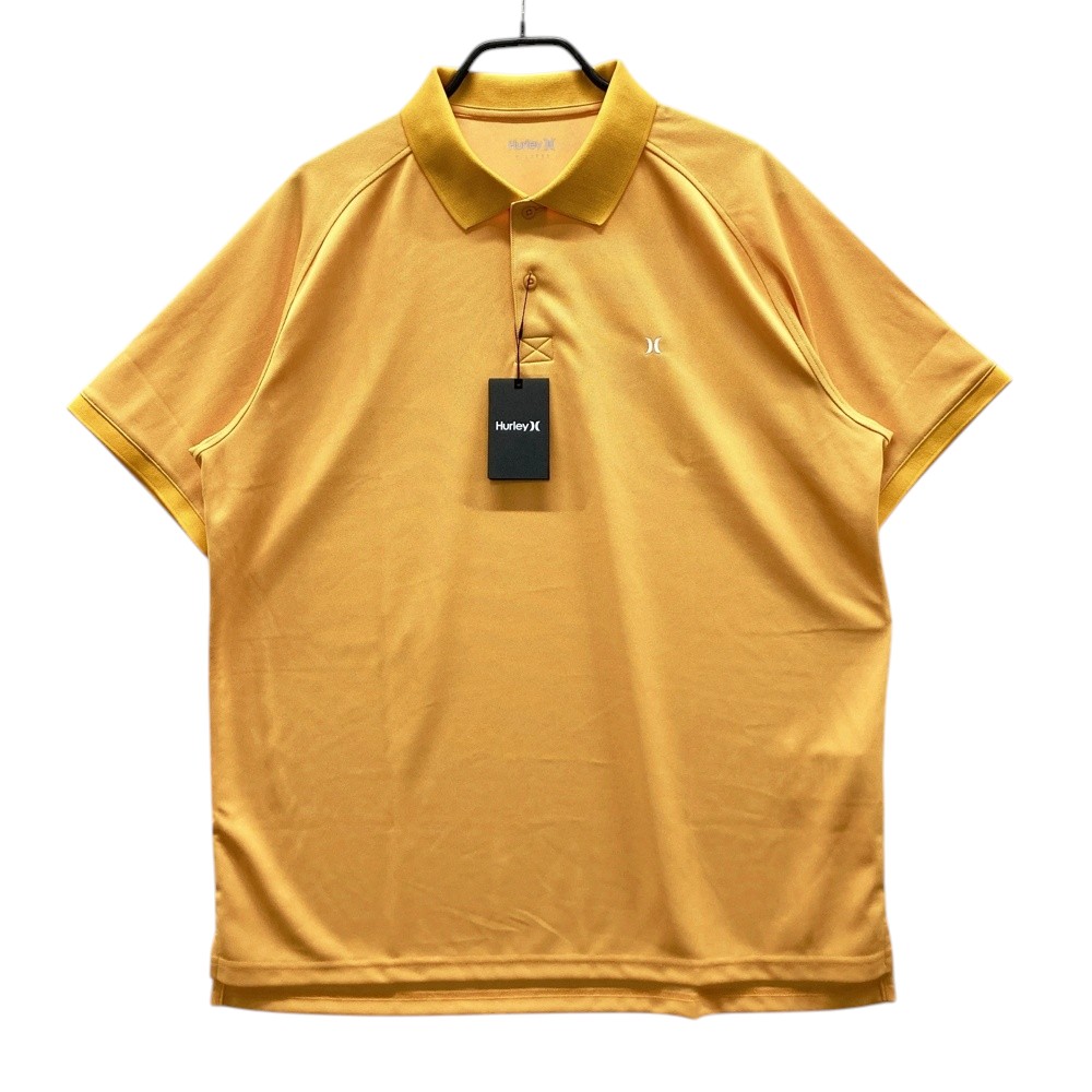 HURLEY(SS) MGKT242084 半袖ポロシャツ イエロー系 XL 【中古】ゴルフウェア メンズ