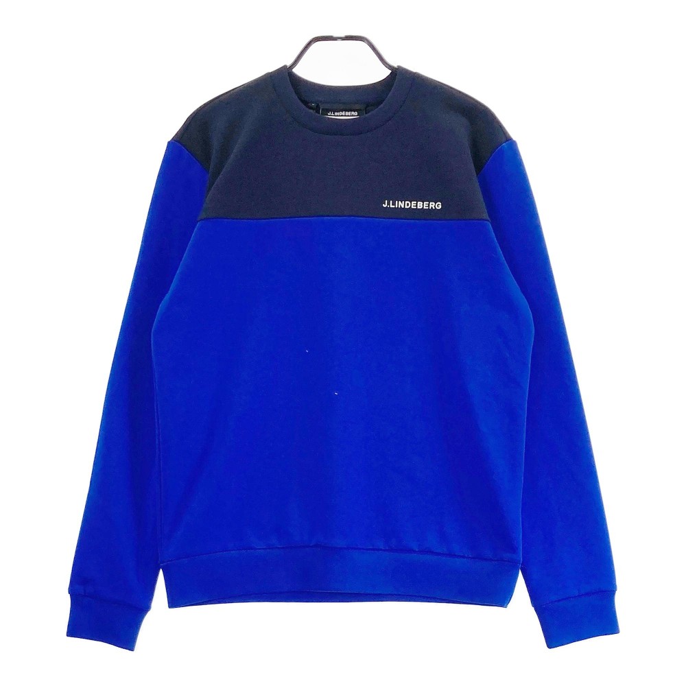 J.LINDEBERG ジェイリンドバーグ 071-39919 スウェット Jeff Crew Neck ブルー系 46 【中古】ゴルフウェア メンズ｜中古ゴルフウェア通販STST