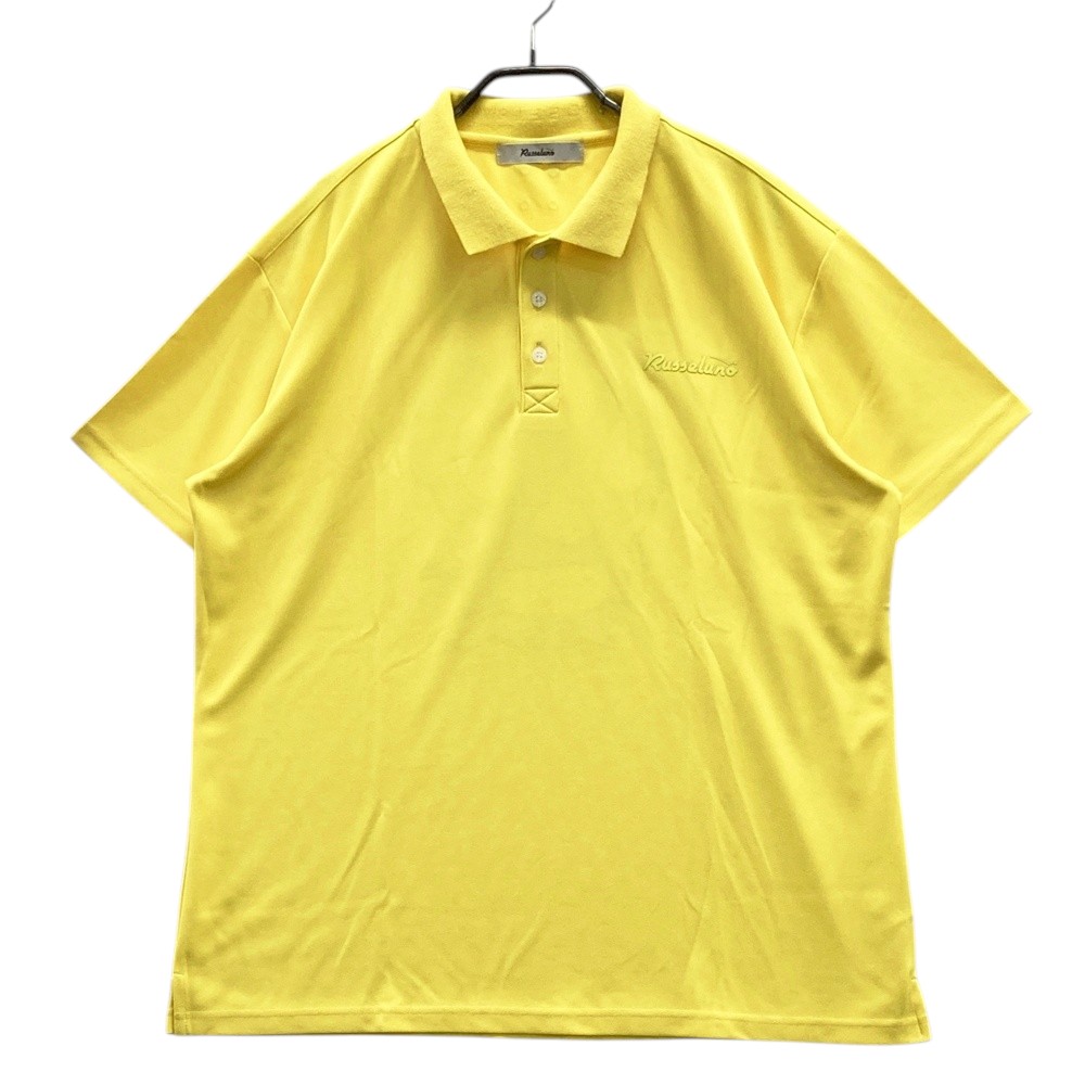RUSSELUNO ラッセルノ 半袖ポロシャツ ルチャ イエロー系 6 【中古】ゴルフウェア メンズ