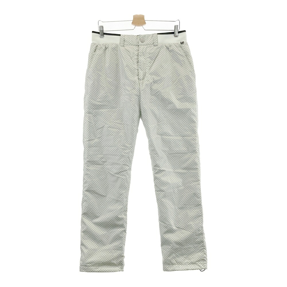 FILA GOLF フィラゴルフ ; 中綿パンツ チェッカー柄 グレー系 L 【中古】ゴルフウェア メンズ