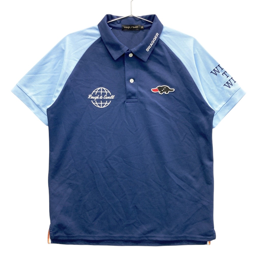 楽天市場】ラフアンドスウェル 半袖ポロシャツ ネイビー×白