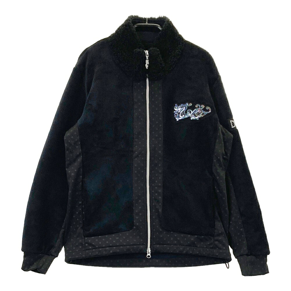 DANCE WITH DRAGON ダンスウィズドラゴン ボア 長袖ジャケット ブラック系 2 【中古】ゴルフウェア メンズ｜中古ゴルフウェア通販STST 8,527円