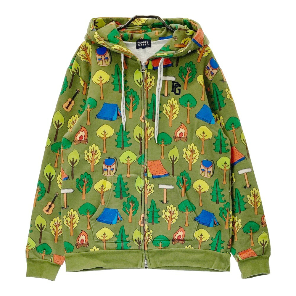 楽天市場】【美品】パーリーゲイツ ジップパーカー 白×ネイビー