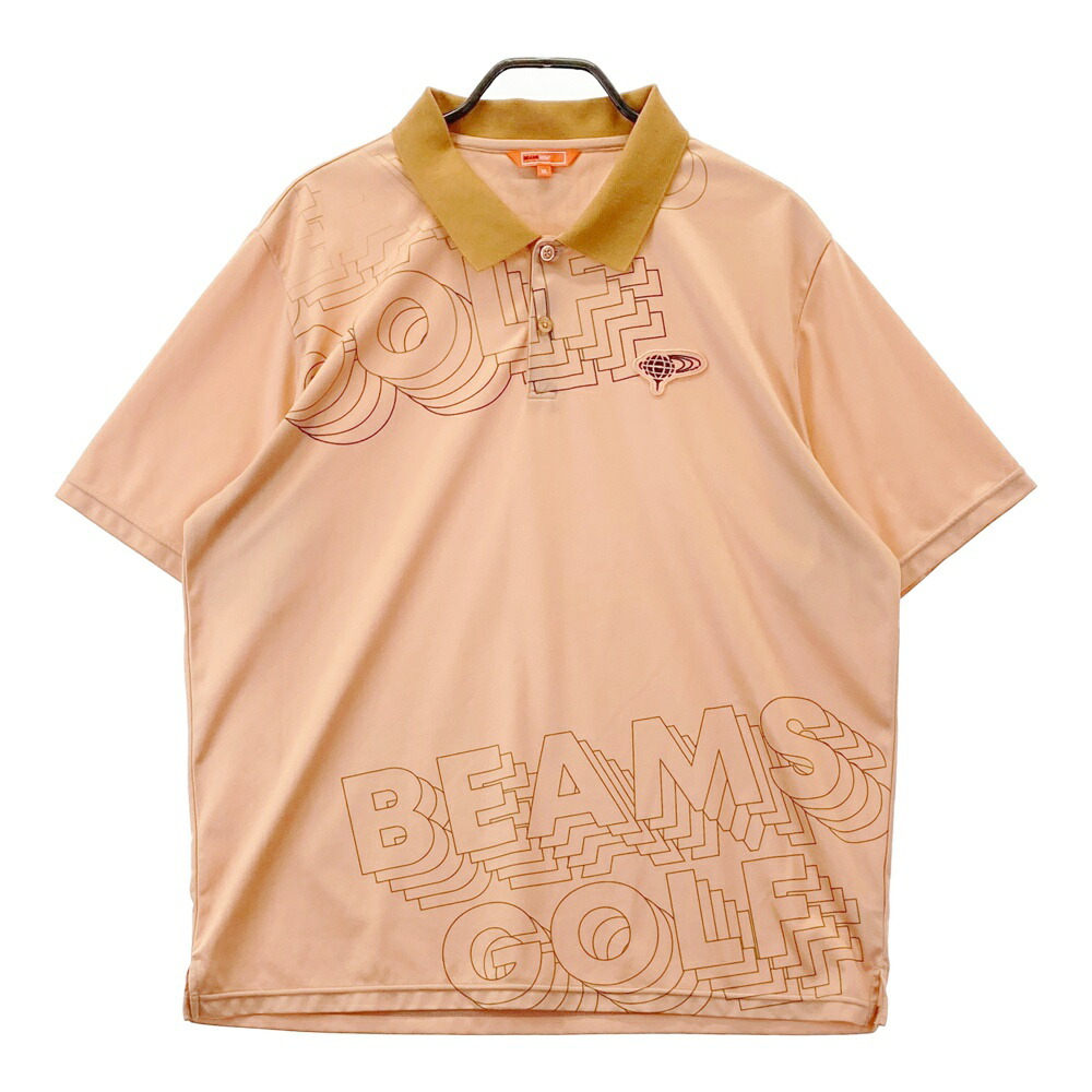 BEAMS GOLF ビームスゴルフ 半袖ポロシャツ オレンジ系 XL 【中古】ゴルフウェア メンズ 8,778円