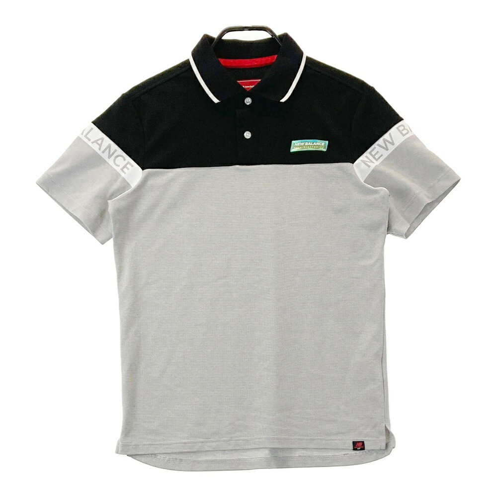 NEW BALANCE GOLF ニューバランス 半袖ポロシャツ グレー系 4 【中古】ゴルフウェア メンズ