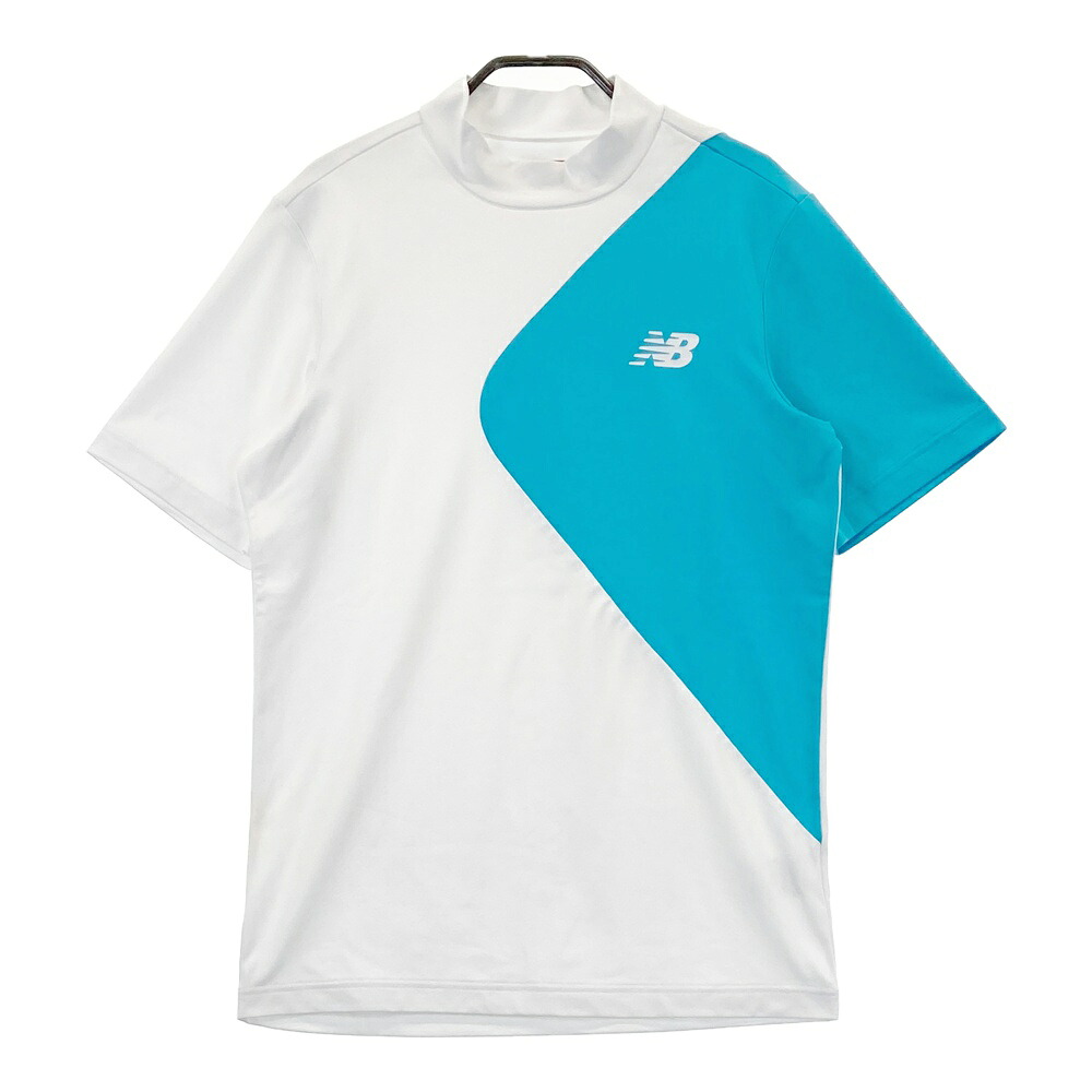 NEW BALANCE GOLF ニューバランス 2023年モデル モックネック 半袖Tシャツ ホワイト系 4 【中古】ゴルフウェア メンズ