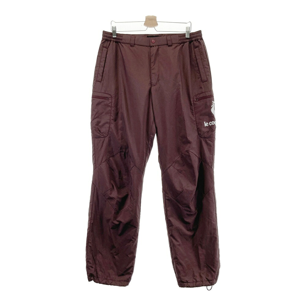 LE COQ GOLF ルコックゴルフ 中綿パンツ ブラウン系 LL 【中古】ゴルフウェア メンズ