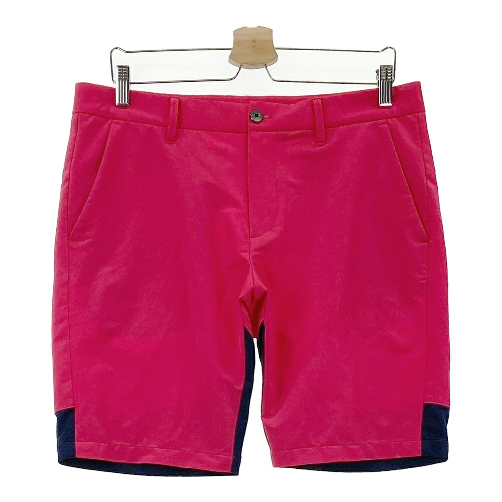 DESCENTE GOLF デサントゴルフ 2022年 ハーフパンツ ピンク系 XO 【中古】ゴルフウェア メンズ