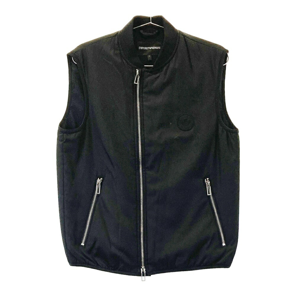 エンポリオアルマーニ 中綿 レザー 切替 ニットベスト ダブルジップ ゴルフ エンポリオアルマーニ 中綿 レザー 切替 ニットベスト ダブル