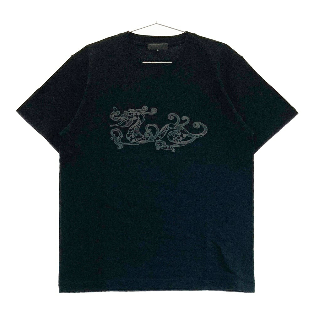 DANCE WITH DRAGON ダンスウィズドラゴン  半袖ティーシャツ  黒いこと系 2 【中古】ゴルフお召しもの メンズ メンズウェア-ゴルフ-シャツ・ポロシャツ