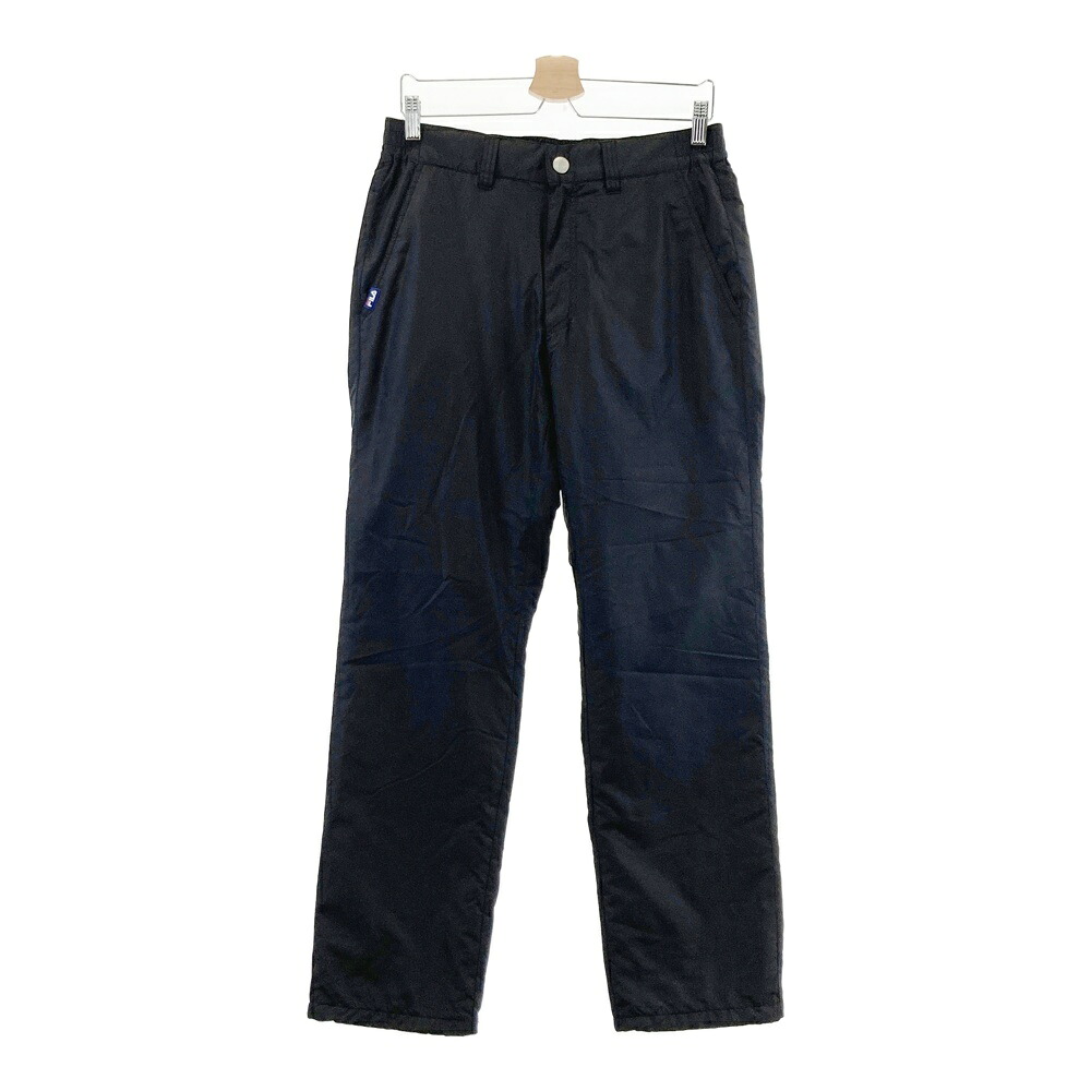 FILA GOLF フィラゴルフ 中綿パンツ ブラック系 M 【中古】ゴルフウェア メンズ