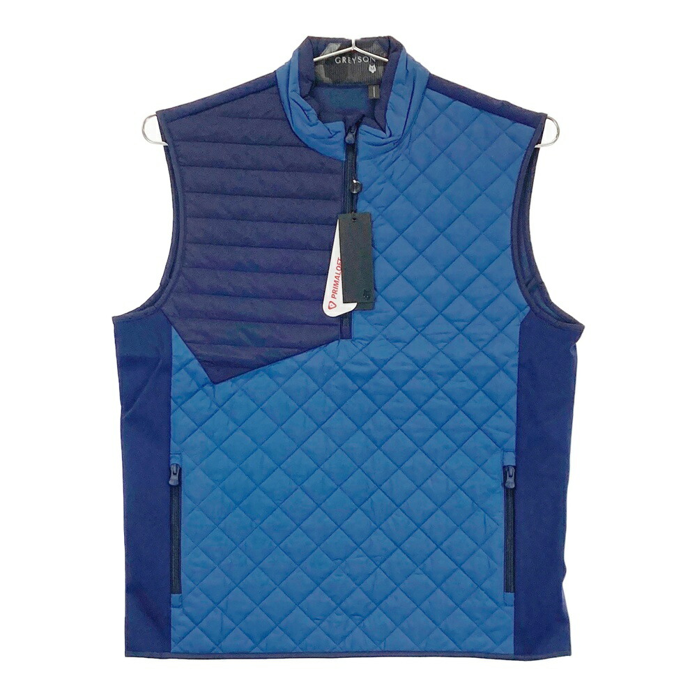 GREYSON グレイソン MFA24O41 中綿ベスト YUKON 1/2 ZIP VEST  ブルー系 M 【中古】ゴルフウェア メンズ
