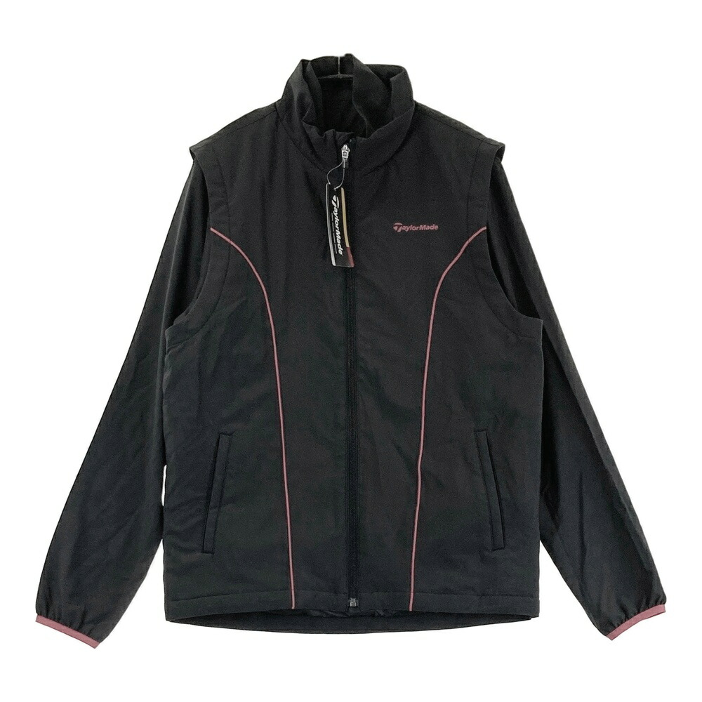 TAYLOR MADE テーラーメイド 中綿ベスト ブラック系 M 【中古】ゴルフウェア メンズ
