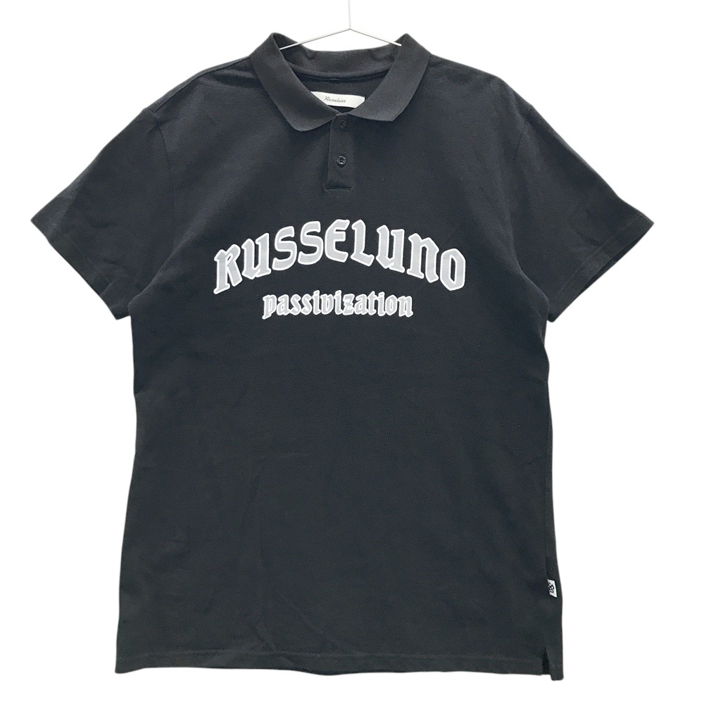 RUSSELUNO ラッセルノ  半袖ポロシャツ  ブラック系 6 【中古】ゴルフウェア メンズ