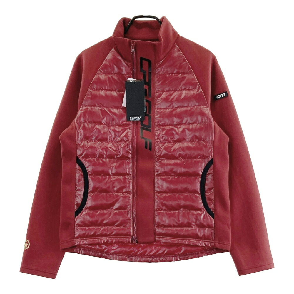 美品CPG シーピージーゴルフ 裏起毛ジップジャケット 総柄 ブラック3 CPG シーピージーゴルフ 裏起毛ジップジャケット 総柄 ブラック系3