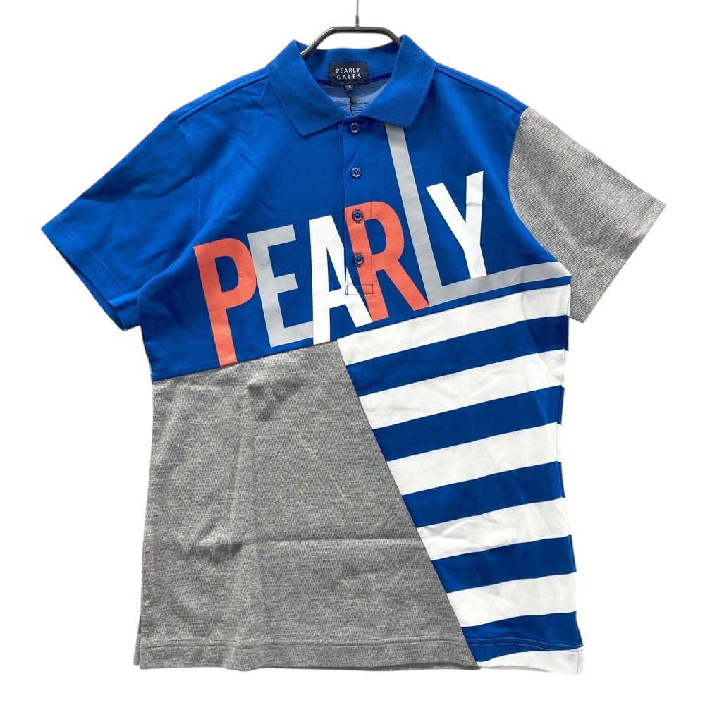 PEARLY GATES パーリーゲイツ 053-2160409 半袖ポロシャツ ブルー系 4 【中古】ゴルフウェア メンズ|中古ゴルフウェア通販STST